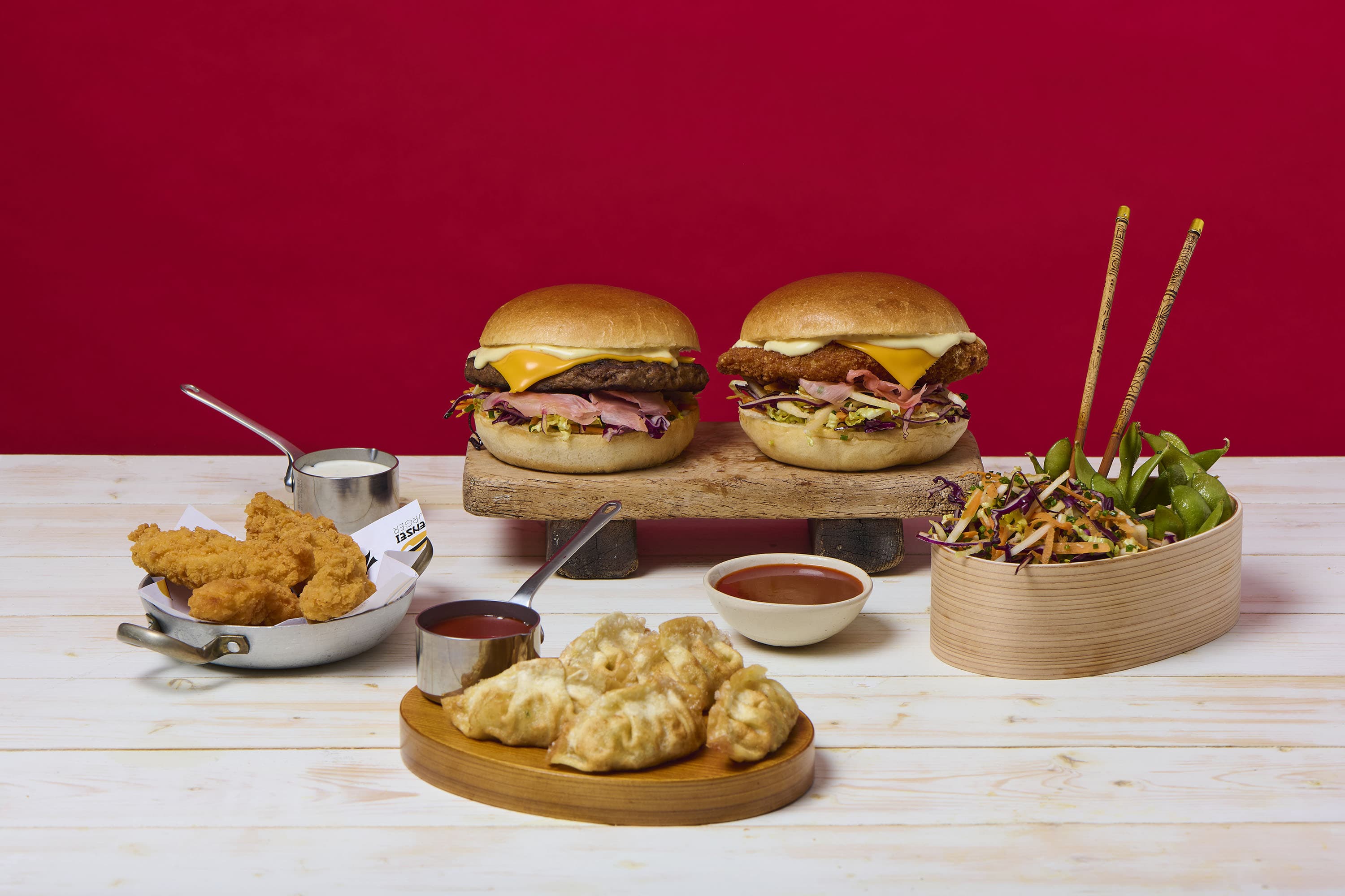 Sensei Burger signature delivery dish.